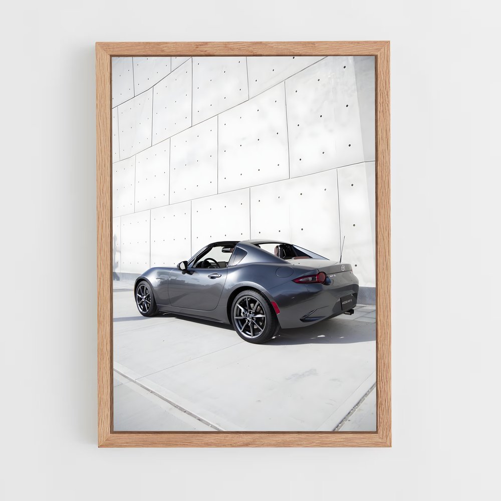 Poster Vitesse Grise Automobile Ambiance moderne – affiche Mazda (vue 4)